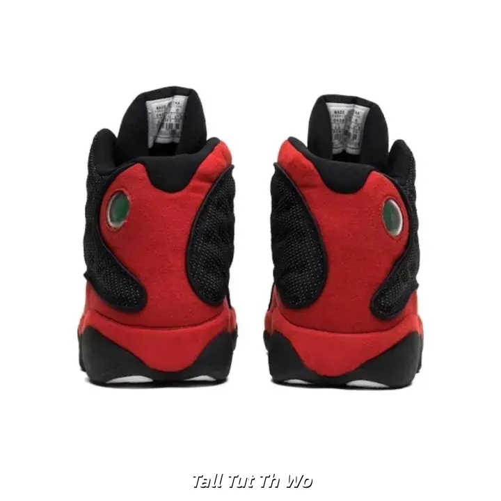Unisex Black Red Mid-Top Retro Basketball Sneakers, Red Traction Rubber Outsole Mesh Upper Lace-Up Breathable Street Casual Sports Shoes For Daily Wear