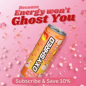 EHPlabs OxyShred Energy Drink 12 Pack 355ml Sugar Free Sport Beverage with Acetyl L-Carnitine Guarana & Green Tea Extract for Energy Boost Sports Gym Workout Training Study Work Men Women Health Fitness Supplement Flavor | New Year New Me |