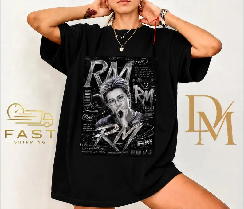 #Namjoon RM shirt,Namjoon shirt,namjoon t shirt,Korean Pop Aesthetic Streetwear,Idol Graphic Namjoon shirt,kim namjoon shirt
