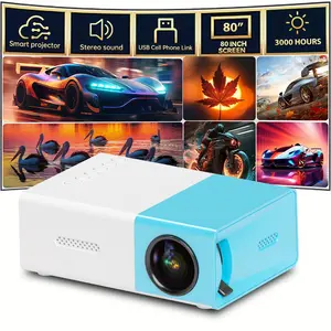 800 lumens portable projector supporting 1080p and 4K decoding; outdoor cinema projector equipped with autofocus, keystone correction, 3D functionality, and Dolby audio; features Wi‑Fi 6 and Bluetooth 5.0; supports up to 50% screen zoom; includes HDMI mul