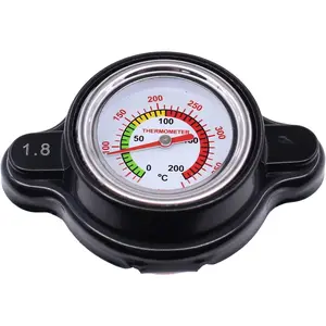 MOTOKU High Pressure Radiator Cap with Temp Gauge 1.8 Bar for Yamaha WR250R WR250F WR450F YZ125 YZ250 YZ450F YZ85 Banshee 350 Rhino Kodiak Grizzly 400 450 500 600 700 Raptor 660