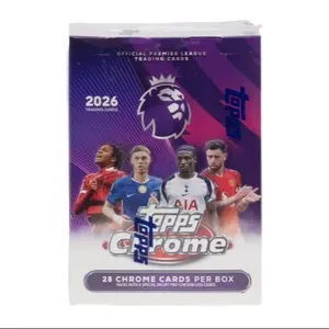 2026 Topps Chrome Premier League EPL Soccer 7-PACK Blaster BOX