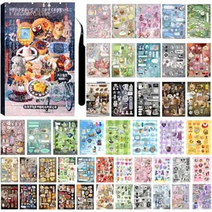 800Pcs Cute Scrapbook Stickers Travel Japanese Sticker Book for Adult Kawaii Korean Stickers for Journaling Heisei Retro Aesthetic Sticker Bulk Manga Style Decor for DIY Crafts Junk Journal Gifts Sea