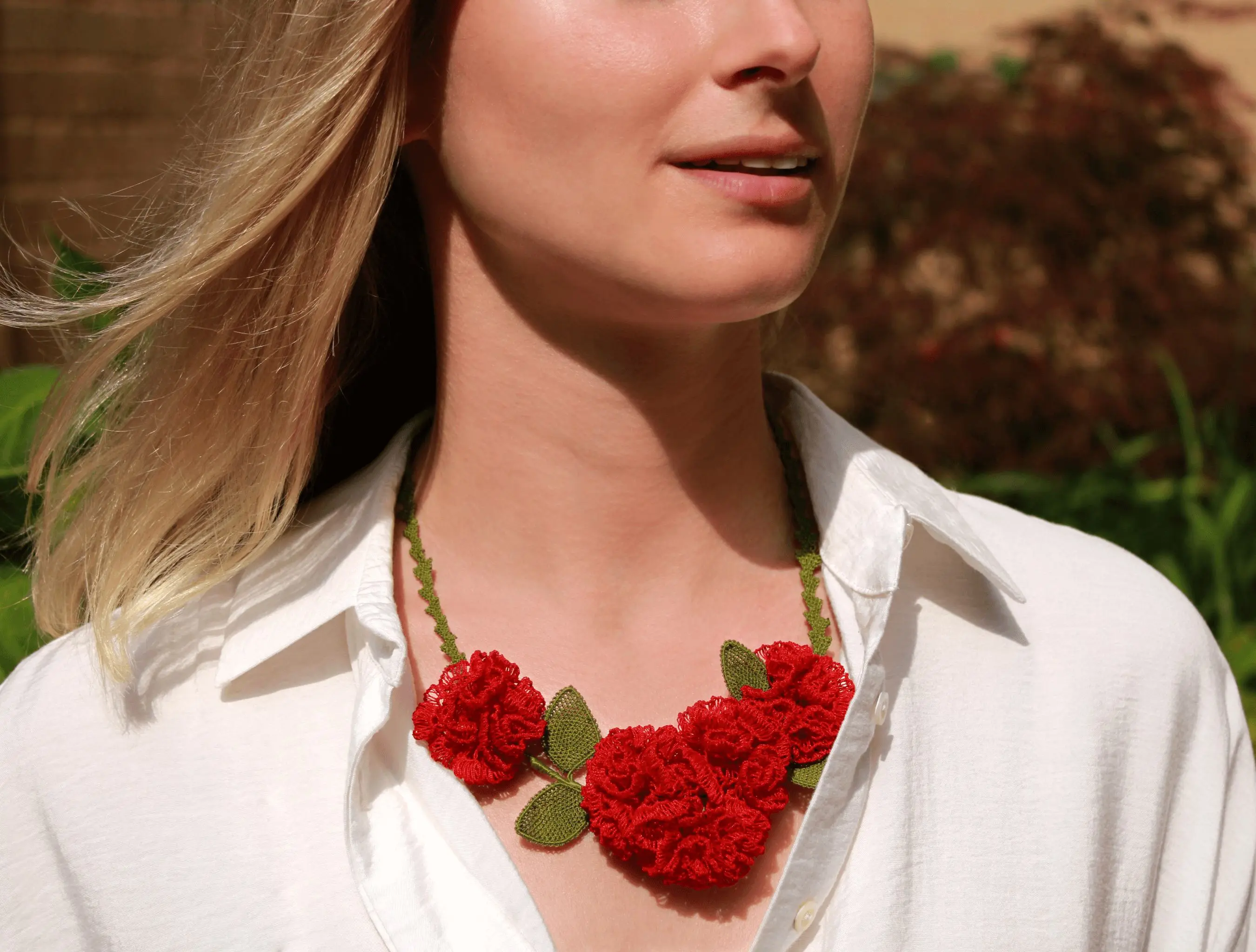 Aphrodite's Carnation Necklace