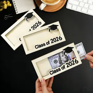 2026 Graduation Gift Money Storage Box Wooden Graduation Card Box Cash Storage Box Graduate Gift Money Box Homemade Gift Money Box Birthday Gift Graduate Gift Money Box Classic Style