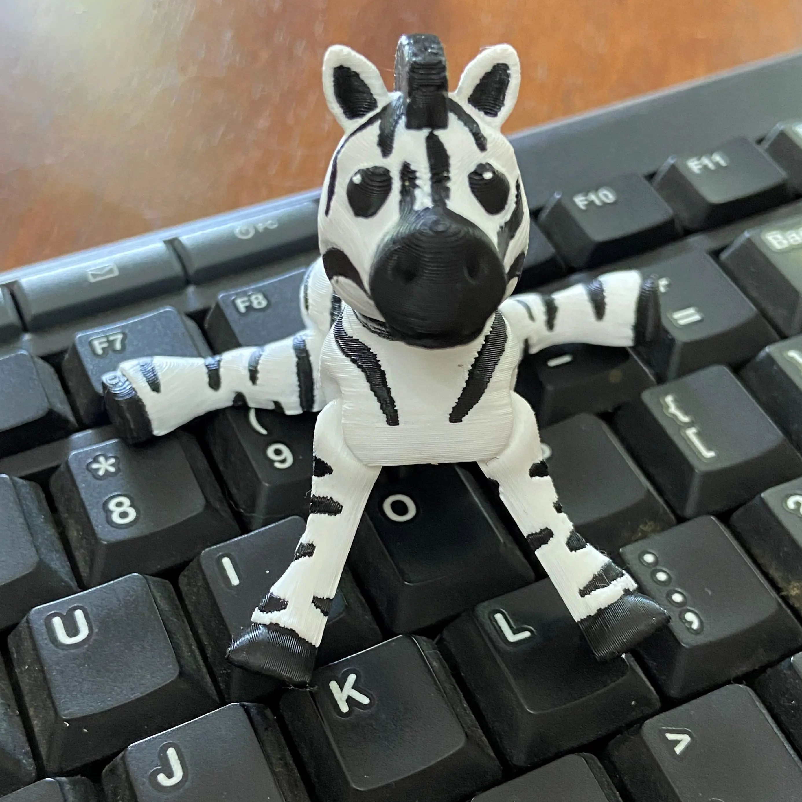 Zany Zebra Fidget – 3d Printed Desk Buddy & Keychain
