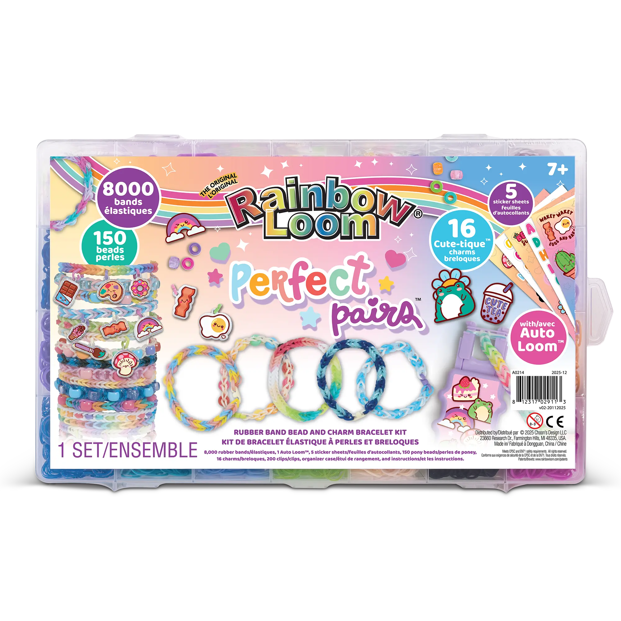 Rainbow Loom Perfect Pairs Organizer Case 8000 bands Bracelet Boxes
