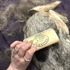 SleekEZ Dog Brush for Shedding & Grooming, Deshedding Tool for Short & Long Haired Dogs, Dog Comb, 5 Inches Long, 4oz Weight