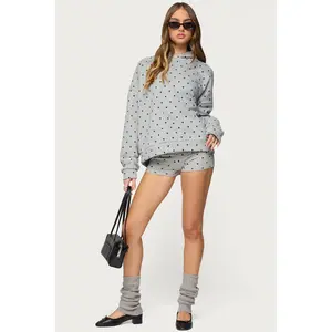 Chelsie Polka Dot Foldover Shorts