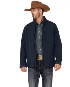 Cody James Men's Core Men'S Steamboat Logo Zip-Front Softshell Jacket - Ccfa21j6-Nvy