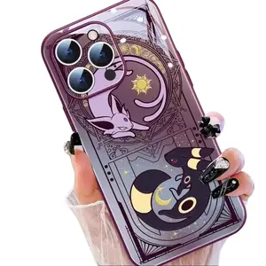 Elegant Espeon & Umbreon iPhone Case – Premium Soft Touch, Shockproof, P0kemon-Inspired Design for iPhone X, 11, 12, 13, 14, 15 & more – check our available sizes