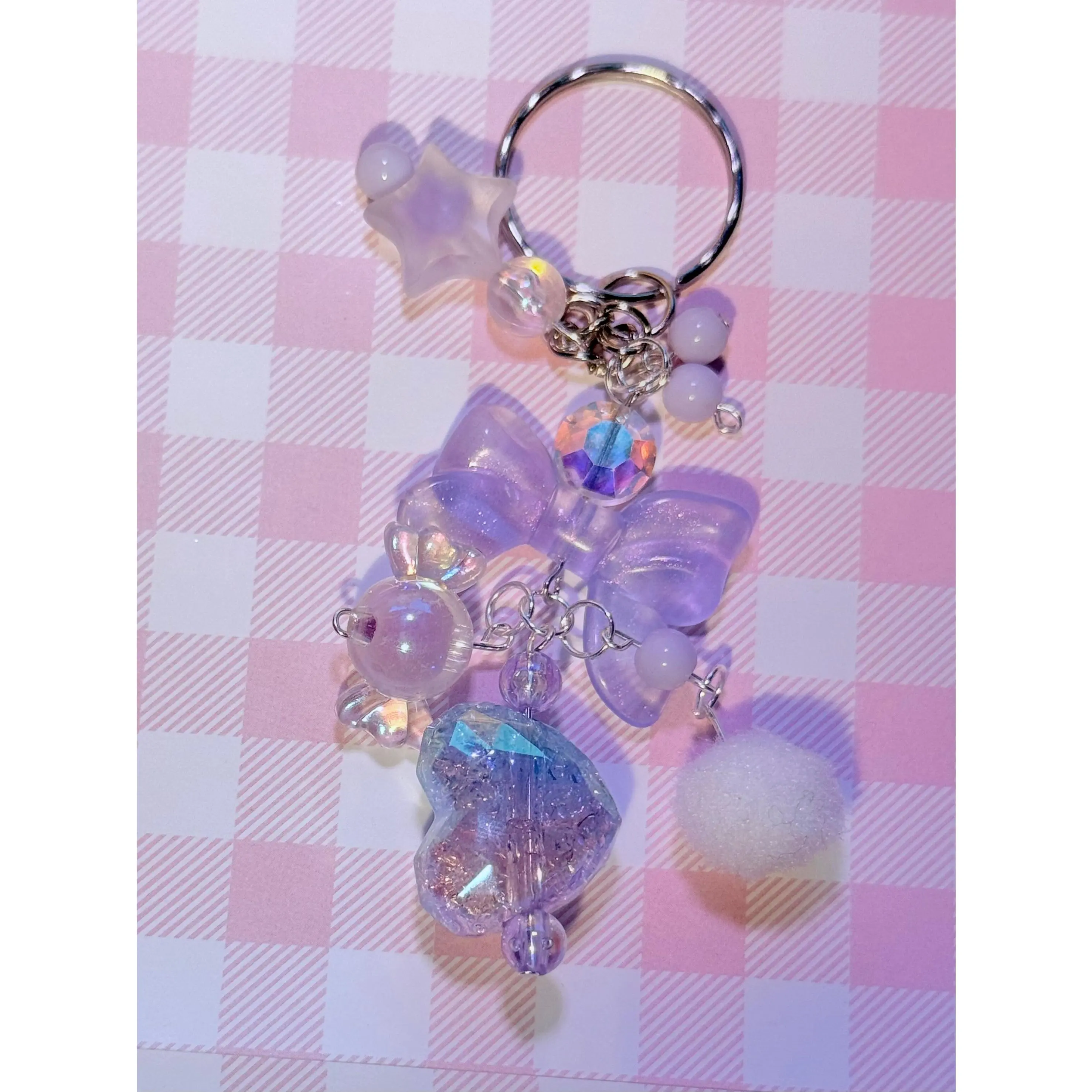 Purple gyaru collection keychain