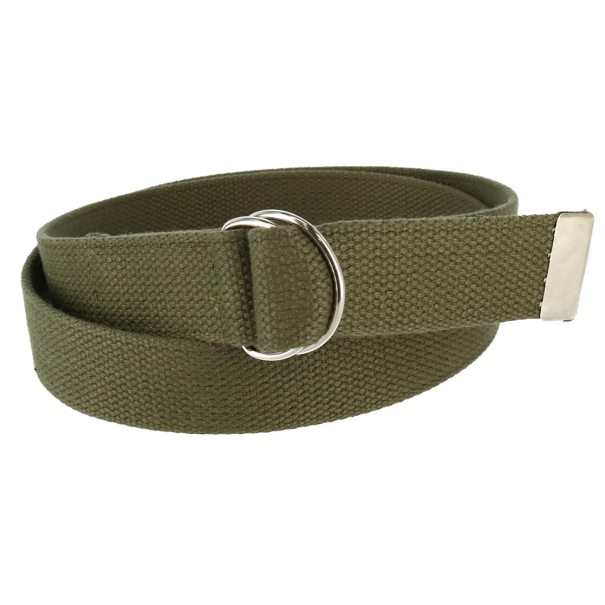 ctm Solid Cotton Web Belt for Men and Women, 1.25-Inch Casual Waistband with Durable D-Ring Buckle, Durable Belts, Heavy Duty, Waist Belt