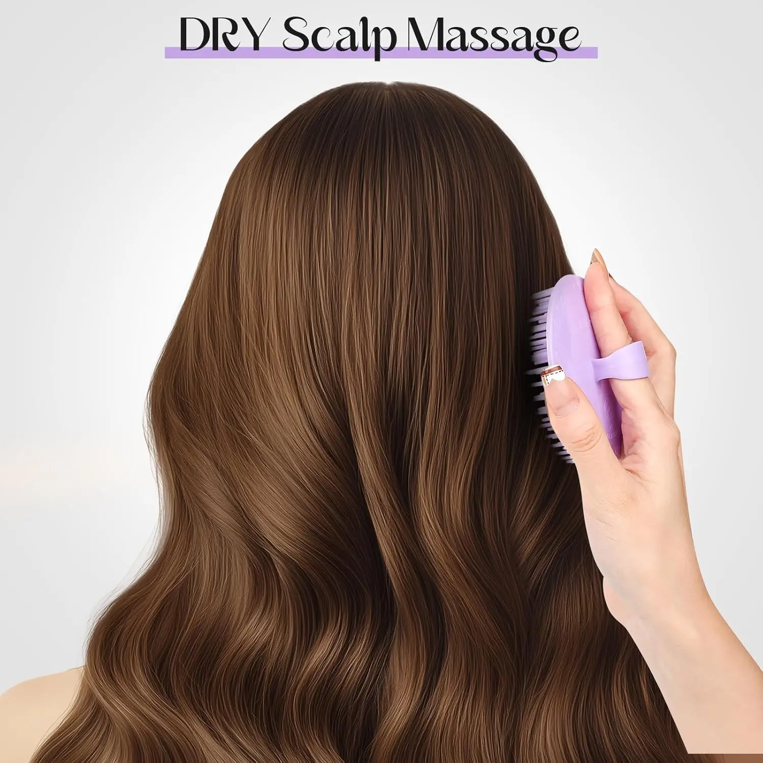 4PCS Hair Scalp Scrubber Massager Brush Head Exfoliator Shower Shampoo Comb | Dandruff Cleaning Brush, Scalp Scratcher Massager Hair Growth, Shower Head Scrubber, for Home, Office, Travel & Pets, Plastic
