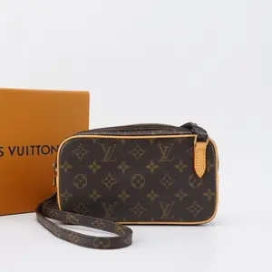 Pre-owned Louis Vuitton pvc Shoulder Bags Monogram Marly Bandouliere shoulder bag BGT129616