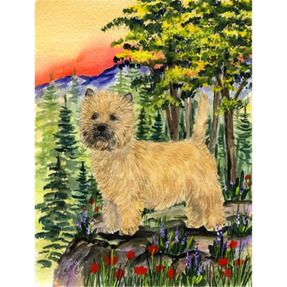 212 MAIN Cairn Terrier Heavyweight Synthetic Polyester House Banner - Specialty Boutique, 28 x 0.01 x 40 in, 1 lbs, Weatherproof, Fade Resistant Full-Size Flag for Home Outdoor Display