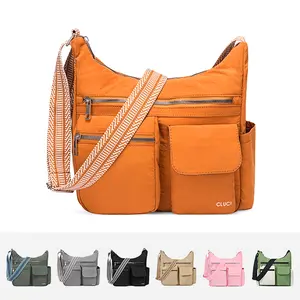 [Valentine's Day Gift Selection] CLUCI HolidayHaul Waterproof Nylon Crossbody Bags For Women Trendy Fashion Lightweight Shoulder Bag REID Purse For Ladies 12.9 Inch iPad Pro Gift Accessory purses crossbody bags outing bag