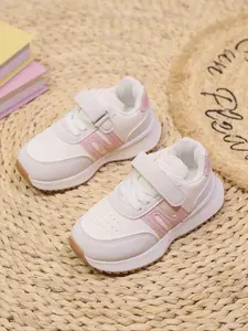 Toddler Girl's Patchwork Design Velcro Sneakers, Trendy Trainers, Casual Comfortable Breathable Sports Running Shoes, All-match Non-slip Sneakers for Daily Wear, Casual Breathable Footwear