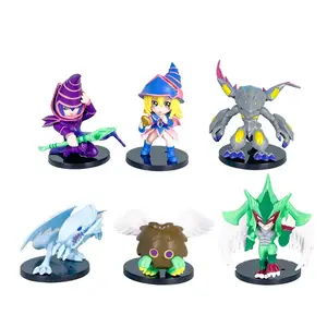 6Pcs/Set Dark Magicians Duel Monsters Collection Model Anime Figure Doll Toys Bandai