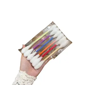 【Summervibes】6 Pack Giant Q-tip Shaped Cat Toys, Soft Fiber Stick Teething Chew Sticks, Durable Interactive Kitten Play Toys, Anxiety & Boredom Relief Pet Accessories, Dental Care Toys for Indoor Daily Play & Cute Pet Gifts