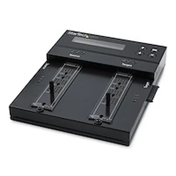 Startech SM2DUPE11 M.2 SSD Cloner/Wiper - Supports SATA, NVMe, SATA HDD, Full Erase, Clone Up to 7.5GBPM, Clear/Purge Meets NIST SP 800-88 Rev 1 - TAA
