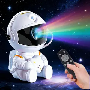 Astronaut Galaxy Projector - Star Projector Galaxy Light, Night Light for Kids, Nebula Ceiling LED Lamp, Room Decor, with Timer and Remote, Gifts for Birthdays