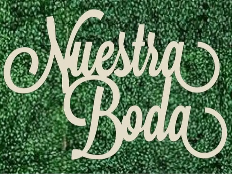 Nuestra Boda , Wedding Party, Wedding Decoration, Wedding Sign, Bridal Shower, Bridal Party, Wedding, Wedding Backdrop Unfinished Wood