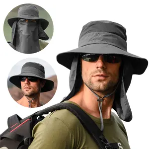 Wide Brim Sun Hat UV Protection Bucket Cap For Hiking Camping Fishing Safari For Men Women, Father's day gift.