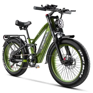 26“ Electric Bike for Adult,5000w Peak,up 150 Miles 52V 40Ah Battery Ebike,26" x 4.0 Fat Tire Adult Electric Bicycles for All Terrain