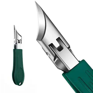Three Sets of Eagle Beak Beveled Nail Clippers - Wide Jaw Opening Anti-Splash Slanted Nail Clipper, 25 Degree Oblique Nail Clipper, Ingrown Toenail Clippers for Thick Nails for Seniors | Relieve Ingrown Nail Pain, Portable Manicure & Pedicure Kit