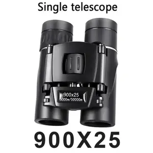 High-Powered Binoculars, Compact 900x25 with BAK4 Prism and FMC Lens, IPX6 Waterproof for Travel, Bird Watching and Outdoor Sports, Bright And Vivid Visuals
