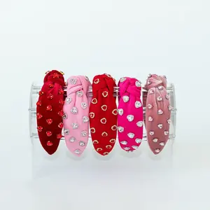 Crystal Heart Headbands