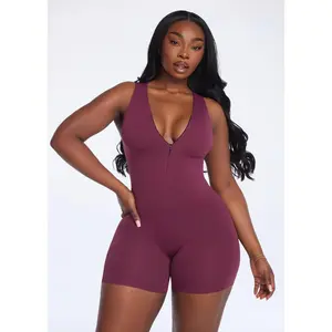 SnatchedKnit Zip Romper SnatchedKnit Zip Romper