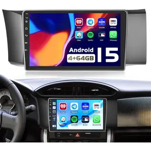 [Android 15 4+64G] Radio for Subaru BRZ Scion FRS/Toyota GT86 2012-2016, 9 inch Touch Screen for Scion FRS Headunit Radio with Carplay Android Auto Bluetooth5.0 1280 * 720P GPS Navigation 5GHz WiFi