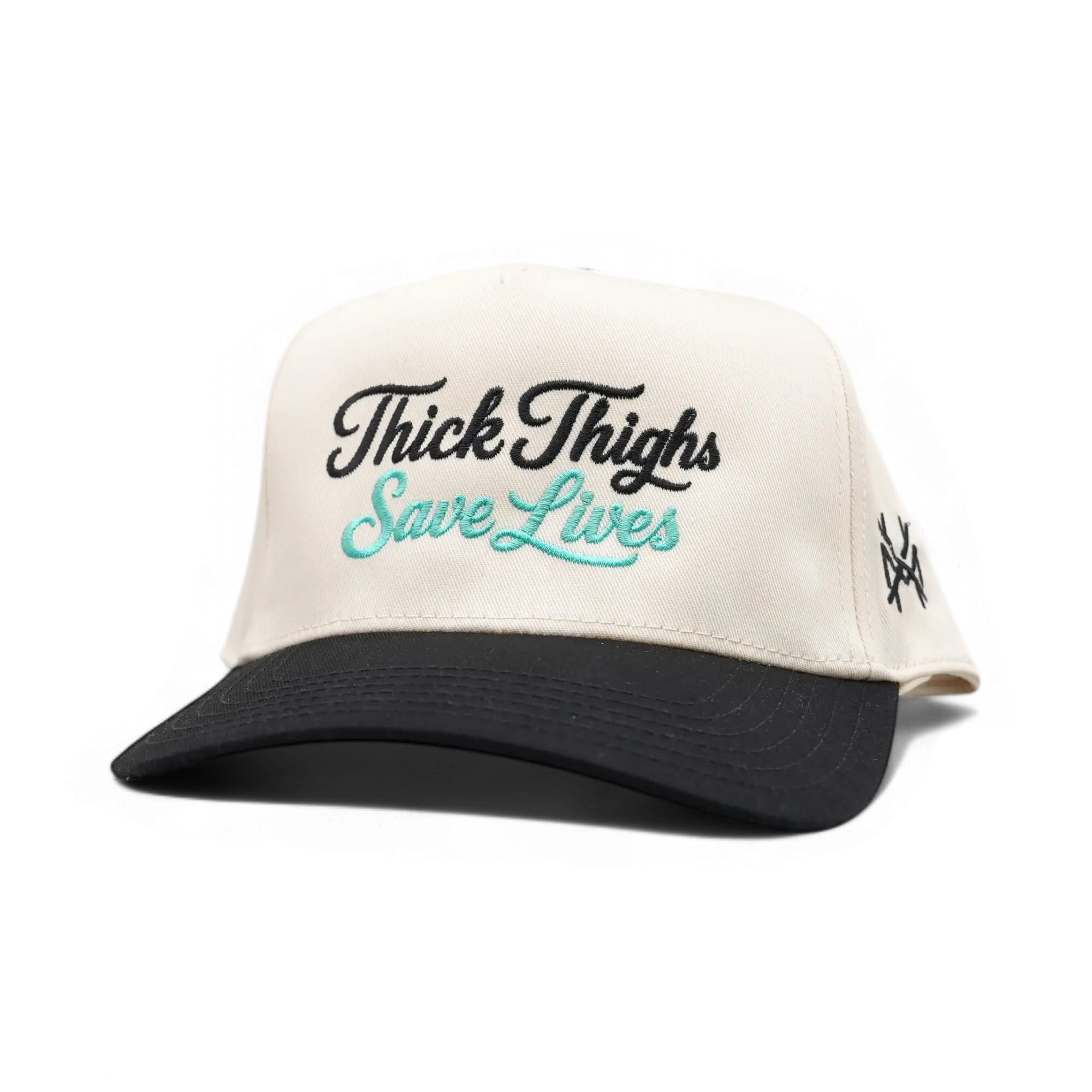 Thick Thighs Save Lives Premium Trucker Snapback Hat