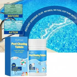 Pool Winterizing Cleaner, Fast Acting Water Clarifier, Flocculant, Prevents Turbidity, Odor Eliminator, Ideal for Family Pools, Pool Cleaner Tablets