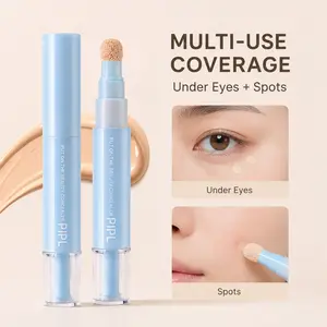 PIPL Flawless Beauty Concealer Pen, Buildable Hydrating Coverage with Sponge Applicator, Long-Lasting, Crease-Proof, Non-Cakey for Dark Circles, Acne Marks, and Pores