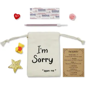 I'm Sorry  with Card Please forgive Apology  for Her Good Friends,Couple, Family (I'M SORRY apology )