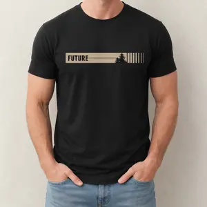 "Future" Graphic T-shirt - Minimalist Modern Statement Top - Urban Casual Aesthetic Apparel - Soft Breathable Graphic Shirt - Unique Professional Detail Crew Neck Tee