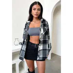 Denver Flannel Shirt - Black/White Plaid