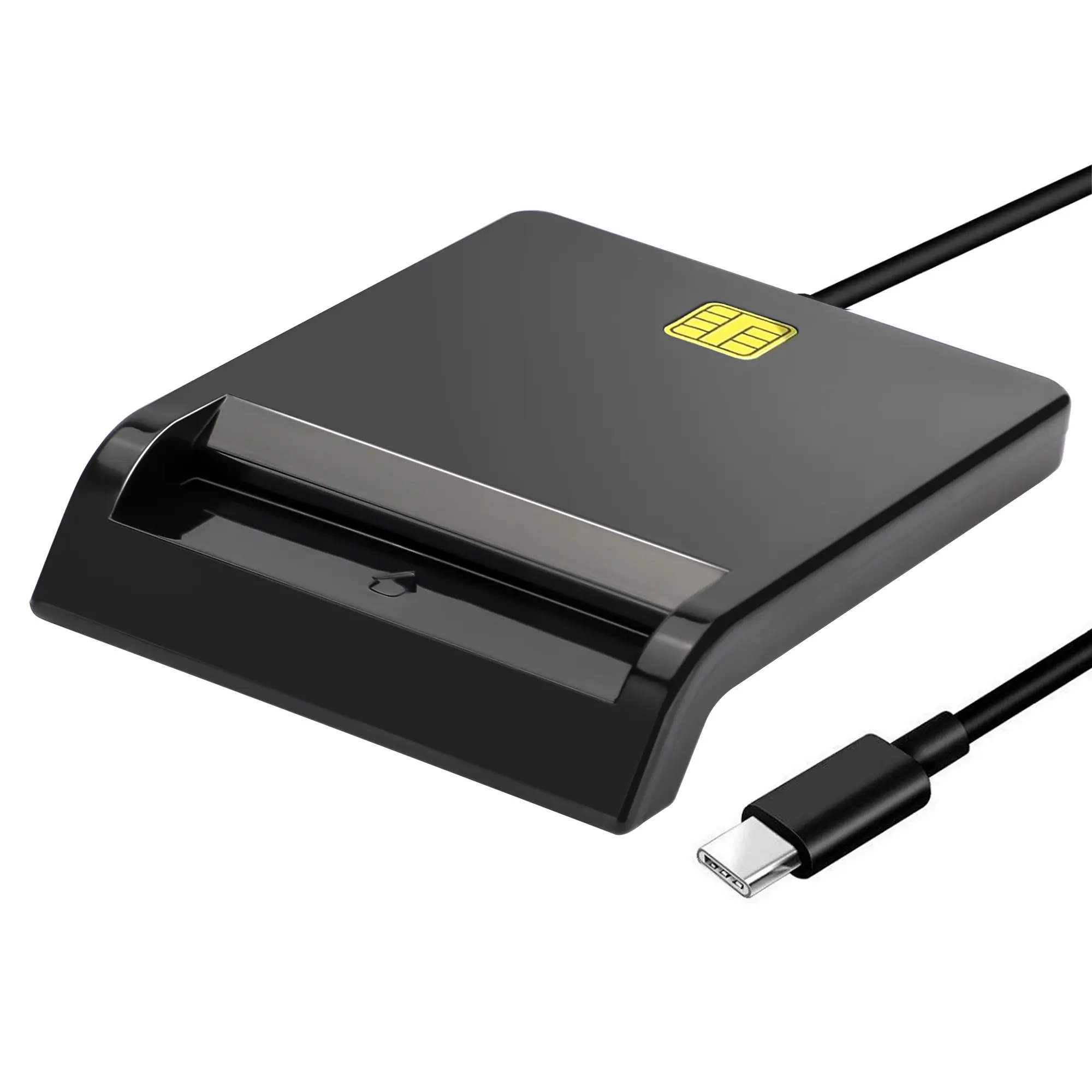 USB C CAC Card Reader - portable Smart Card Reader for Common Access Card, ID Card Verification, Compatible with Windows 7/8/10 and Mac OS 10.11.1