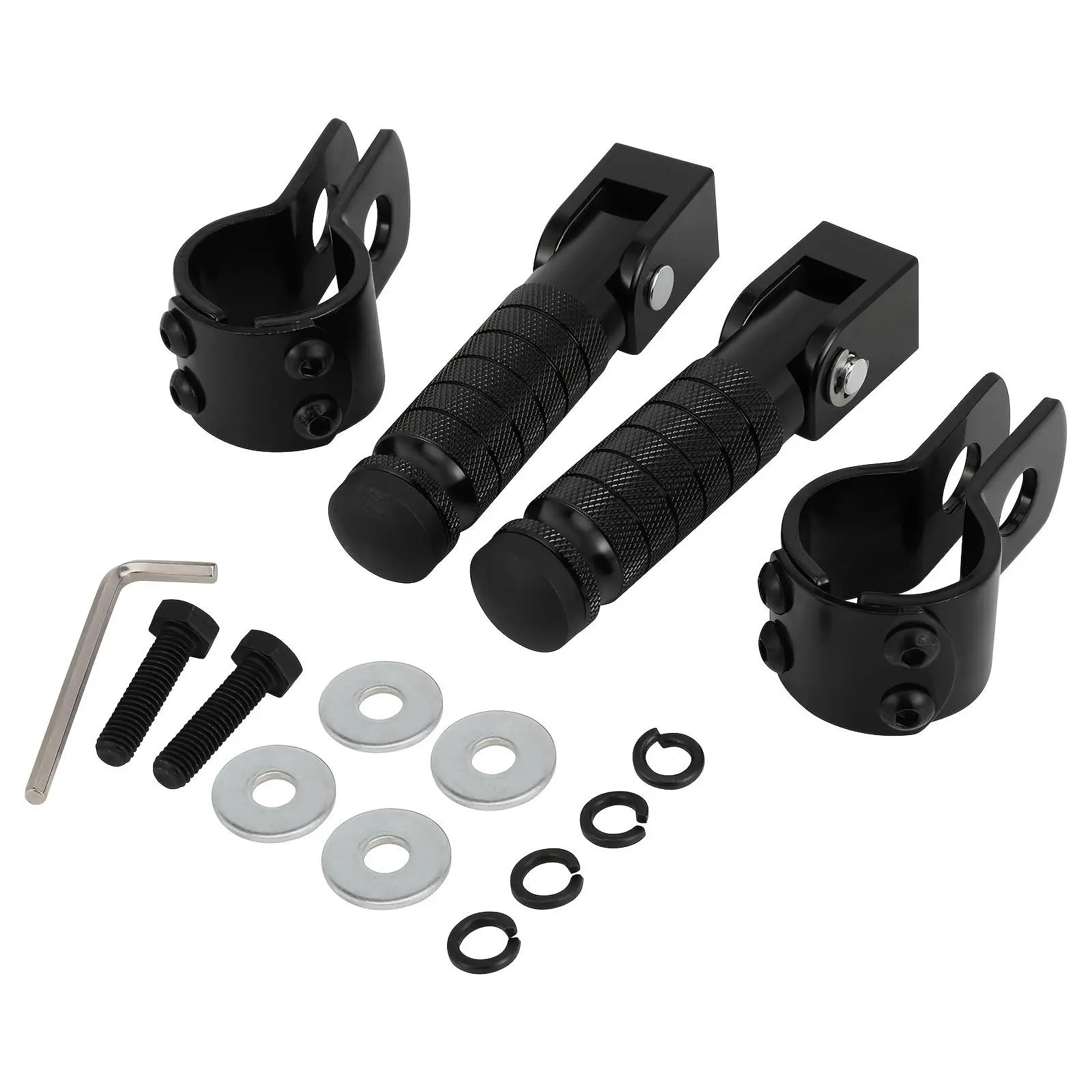 Ebike Pegs M8, 90 Degree Foldable Passenger Foot Pegs, Non-Slip Rear Rest Pedals for Ridstar Q20, Super 73, S1, S2, Y1, Rx, Macfox X1s, X2