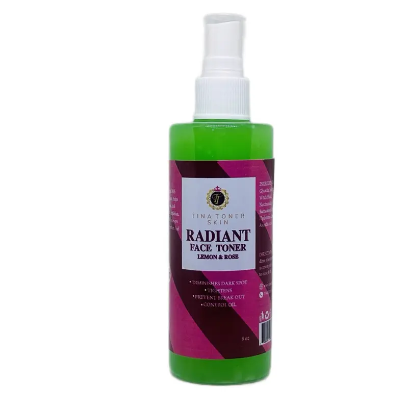 TINA TONER:  Lemon rose radiant, hydrating, moisturing face TONER  and soap Skincare Aloe Hydrate Aloe Vera