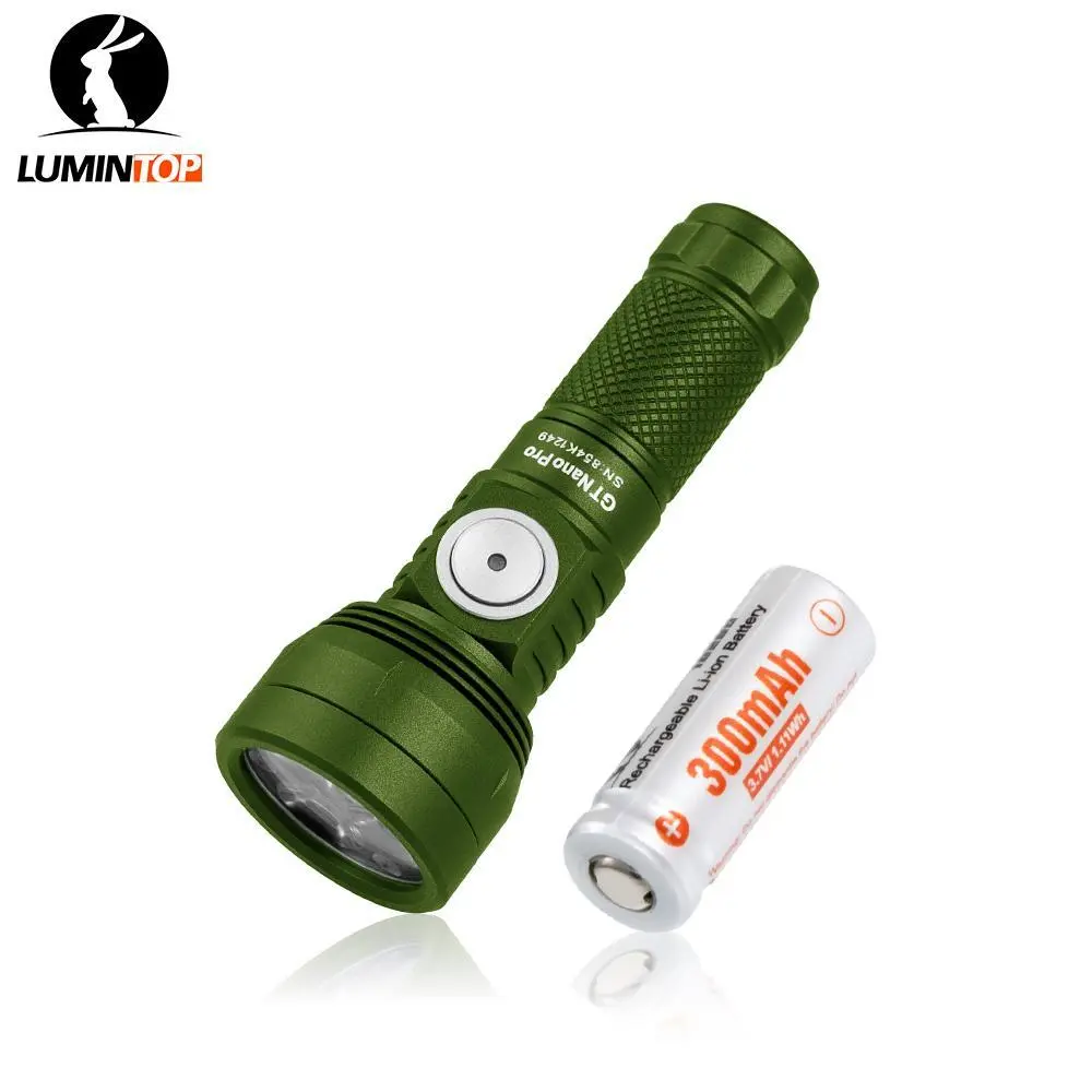 LUMINTOP GT NANO PRO 3.0 Mini Keychain Light, Super Bright 1600-Lumen Adjustable Floodlight, 10280 Rechargeable and IPX8 Waterproof for EDC, Camping, Emergency, Super Bright Flashlight, Mini Edc Keychain Flashlight, Flashlights, Portable