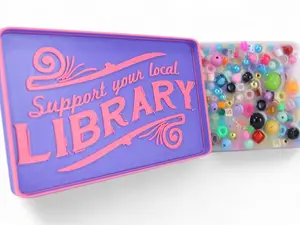 Library Lover  Picky Pad and Tray- Satisfy Your Urge to Pick, Pop and Peel Stress-Free!