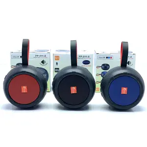 Round Solar Powered Portable Wireless Speaker with Micro SD Card, USB Slot, Detachable Strap, Radio System, Rechargeable Battery, Great for Travel, Outdoor & Indoor Use, Fits Universal Cell Phone And Bluetooth Device