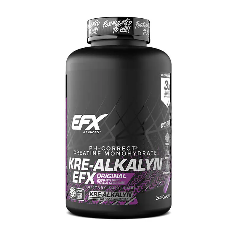 EFX Sports Kre-Alkalyn Creatine Capsules