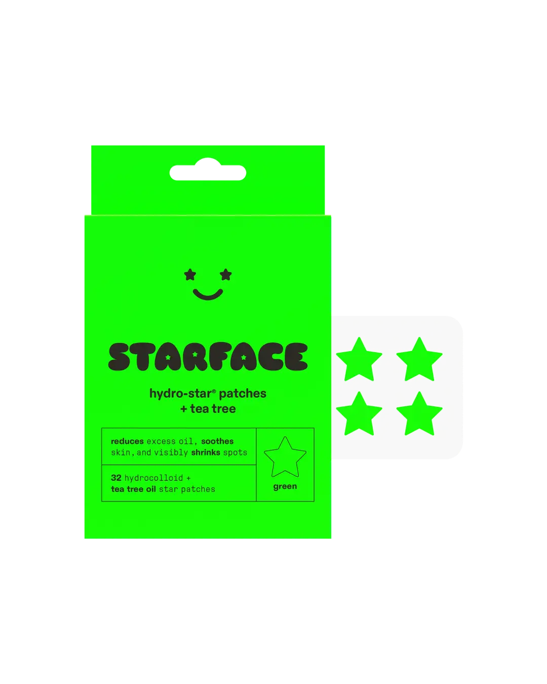 Starface Hydro-Star️ + Tea Tree Patches, 32 ct Gentle Skin Repair
