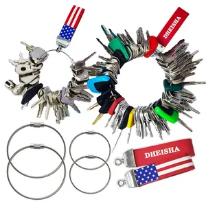 DHEISHA 115 Non-Duplicated Full Range Master Equipment Keys Set Original Construction Excavator Dumper Dozer Ignition Operator Keys for John Deere CAT Sany Daewoo Kubota KOM JCB Case Takeuchi Hyster and More with Supplier Warranty