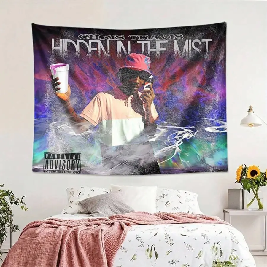 A Christopher Reginald Travis-Themed Tapestry, Suitable For All Kinds Of Festivals, Holidays And Birthdays Birthday Home Decoration Wall Tapestry For Living Rooms, Bedrooms, Offices And Dormitories, Room